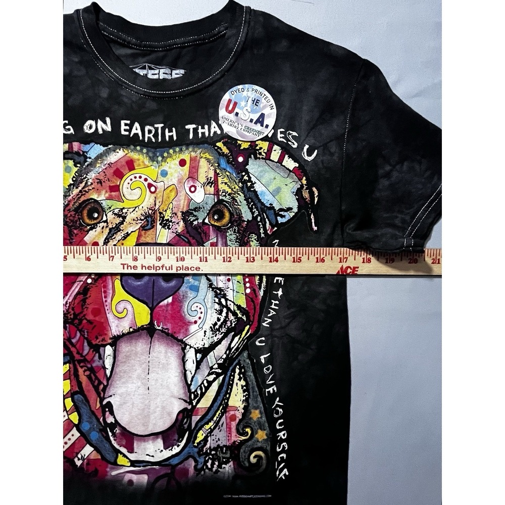 Dog Lover Small T-Shirt Colorful Tie Dye Short Sleeve Inspirational Art To Wear - Picture 3 of 8